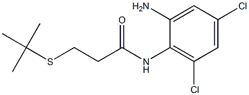 N-(2-amino-4,6-dichlorophenyl)-3-(tert-butylsulfanyl)propanamide 结构式