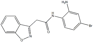 N-(2-amino-4-bromophenyl)-2-(1,2-benzoxazol-3-yl)acetamide 结构式