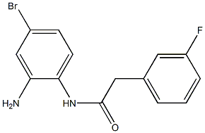 N-(2-amino-4-bromophenyl)-2-(3-fluorophenyl)acetamide 结构式