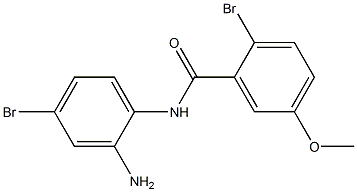 N-(2-amino-4-bromophenyl)-2-bromo-5-methoxybenzamide 结构式