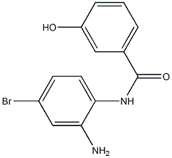 N-(2-amino-4-bromophenyl)-3-hydroxybenzamide 结构式