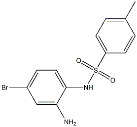 N-(2-amino-4-bromophenyl)-4-methylbenzene-1-sulfonamide 结构式