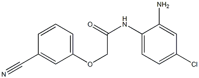 N-(2-amino-4-chlorophenyl)-2-(3-cyanophenoxy)acetamide 结构式