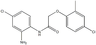 N-(2-amino-4-chlorophenyl)-2-(4-chloro-2-methylphenoxy)acetamide 结构式