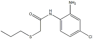 N-(2-amino-4-chlorophenyl)-2-(propylsulfanyl)acetamide 结构式