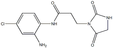 N-(2-amino-4-chlorophenyl)-3-(2,5-dioxoimidazolidin-1-yl)propanamide 结构式