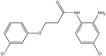 N-(2-amino-4-chlorophenyl)-3-(3-chlorophenoxy)propanamide 结构式