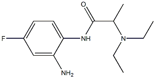 N-(2-amino-4-fluorophenyl)-2-(diethylamino)propanamide 结构式