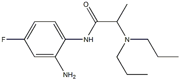 N-(2-amino-4-fluorophenyl)-2-(dipropylamino)propanamide 结构式