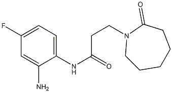 N-(2-amino-4-fluorophenyl)-3-(2-oxoazepan-1-yl)propanamide 结构式