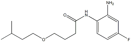 N-(2-amino-4-fluorophenyl)-4-(3-methylbutoxy)butanamide 结构式