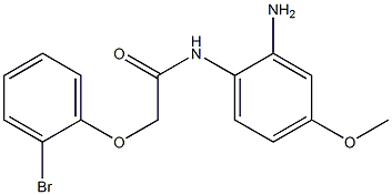 N-(2-amino-4-methoxyphenyl)-2-(2-bromophenoxy)acetamide 结构式