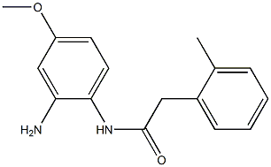 N-(2-amino-4-methoxyphenyl)-2-(2-methylphenyl)acetamide 结构式