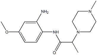 N-(2-amino-4-methoxyphenyl)-2-(4-methylpiperazin-1-yl)propanamide 结构式