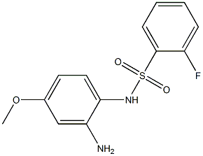 N-(2-amino-4-methoxyphenyl)-2-fluorobenzenesulfonamide 结构式