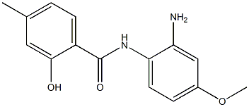 N-(2-amino-4-methoxyphenyl)-2-hydroxy-4-methylbenzamide 结构式