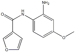 N-(2-amino-4-methoxyphenyl)-3-furamide 结构式