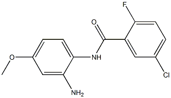 N-(2-amino-4-methoxyphenyl)-5-chloro-2-fluorobenzamide 结构式