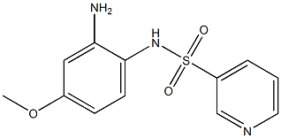 N-(2-amino-4-methoxyphenyl)pyridine-3-sulfonamide 结构式