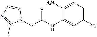 N-(2-amino-5-chlorophenyl)-2-(2-methyl-1H-imidazol-1-yl)acetamide 结构式