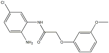 N-(2-amino-5-chlorophenyl)-2-(3-methoxyphenoxy)acetamide 结构式