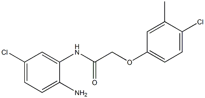 N-(2-amino-5-chlorophenyl)-2-(4-chloro-3-methylphenoxy)acetamide 结构式