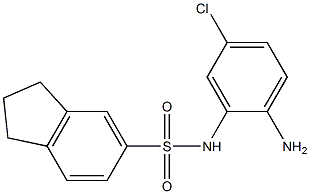 N-(2-amino-5-chlorophenyl)-2,3-dihydro-1H-indene-5-sulfonamide 结构式