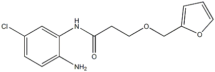 N-(2-amino-5-chlorophenyl)-3-(2-furylmethoxy)propanamide 结构式