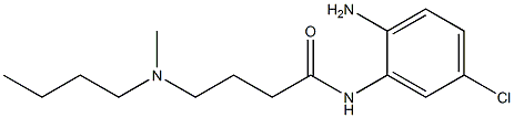 N-(2-amino-5-chlorophenyl)-4-[butyl(methyl)amino]butanamide 结构式
