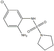 N-(2-amino-5-chlorophenyl)pyrrolidine-1-sulfonamide 结构式