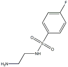 N-(2-aminoethyl)-4-fluorobenzene-1-sulfonamide 结构式