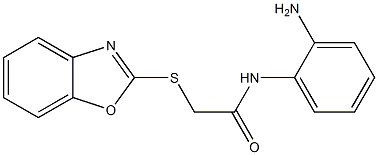 N-(2-aminophenyl)-2-(1,3-benzoxazol-2-ylsulfanyl)acetamide 结构式