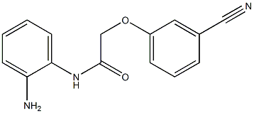 N-(2-aminophenyl)-2-(3-cyanophenoxy)acetamide 结构式