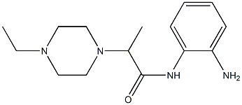 N-(2-aminophenyl)-2-(4-ethylpiperazin-1-yl)propanamide 结构式