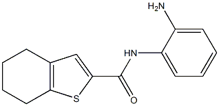 N-(2-aminophenyl)-4,5,6,7-tetrahydro-1-benzothiophene-2-carboxamide 结构式