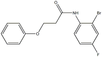 N-(2-bromo-4-fluorophenyl)-3-phenoxypropanamide 结构式