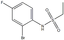 N-(2-bromo-4-fluorophenyl)ethane-1-sulfonamide 结构式