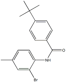 N-(2-bromo-4-methylphenyl)-4-tert-butylbenzamide 结构式