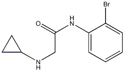 N-(2-bromophenyl)-2-(cyclopropylamino)acetamide 结构式