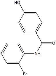 N-(2-bromophenyl)-4-hydroxybenzamide 结构式