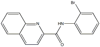 N-(2-bromophenyl)quinoline-2-carboxamide 结构式