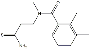 N-(2-carbamothioylethyl)-N,2,3-trimethylbenzamide 结构式