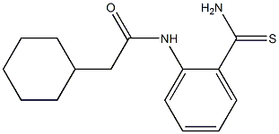 N-(2-carbamothioylphenyl)-2-cyclohexylacetamide 结构式