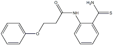 N-(2-carbamothioylphenyl)-3-phenoxypropanamide 结构式