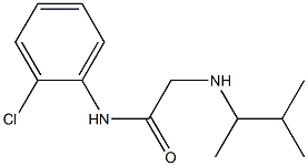 N-(2-chlorophenyl)-2-[(3-methylbutan-2-yl)amino]acetamide 结构式