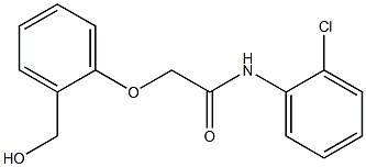 N-(2-chlorophenyl)-2-[2-(hydroxymethyl)phenoxy]acetamide 结构式