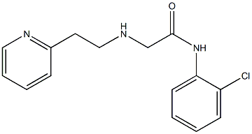 N-(2-chlorophenyl)-2-{[2-(pyridin-2-yl)ethyl]amino}acetamide 结构式