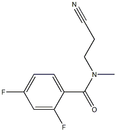 N-(2-cyanoethyl)-2,4-difluoro-N-methylbenzamide 结构式