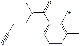 N-(2-cyanoethyl)-2-hydroxy-N,3-dimethylbenzamide 结构式