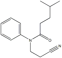 N-(2-cyanoethyl)-4-methyl-N-phenylpentanamide 结构式